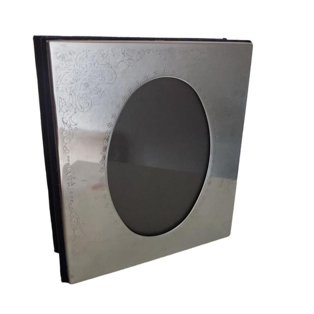 Silver plate photo album 4×6 holds 100 pictures